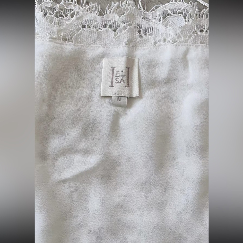 HELSA The Forever Audrey Lace Camisole Elegant White Lace Top ,S - Picture 13 of 15